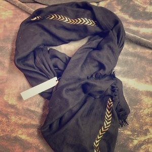 Black and gold scarf. Never worn